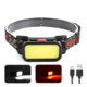 Налобний ліхтар Bailong BL-008+COB, білий, червоний, li-ion акумулятор, micro USB, 8773