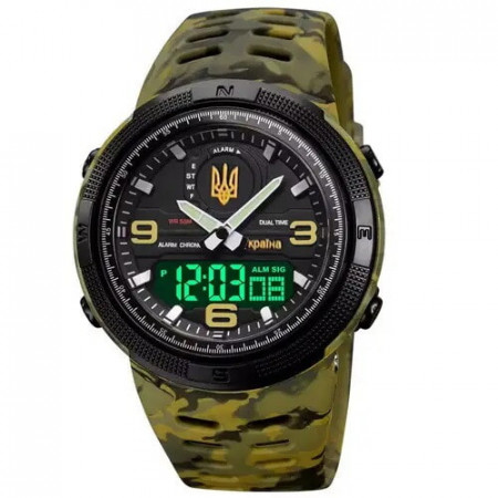 Годинники наручні SKMEI 5561/1655AGBK, ARMY GREEN-BLACK, УКРАЇНА, 10631