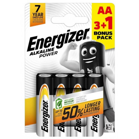 Батарейка Energizer LR6/AA Алюмінієва / блістер 4 шт