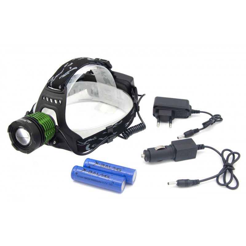 Налобний ліхтар Bailong BL-2188-T6, RB101, T6, Zoom, MicroUSB