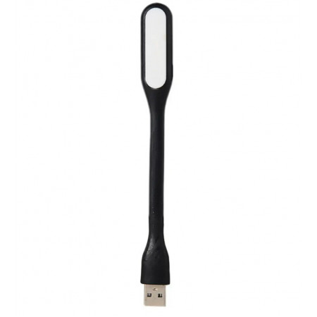 USB LED підсвітка-лампа для ноутбука, повербанка гнучка ЧОРНА.