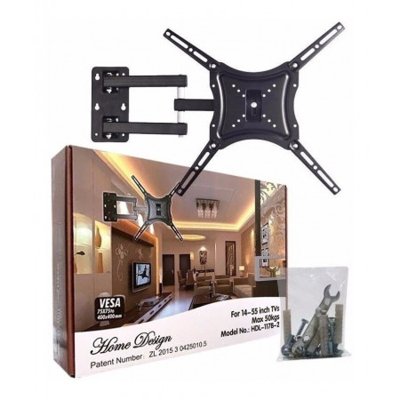 Кріплення Кронштейн для телевізора Home Design HDL-117B-2 14"-55" / поворотний / 6896