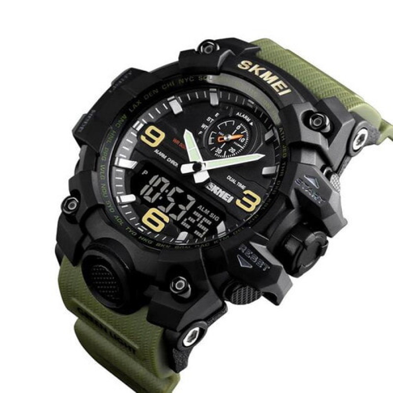 Годинники наручні SKMEI 1586AG, ARMY GREEN, 9767