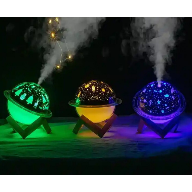 Нічник - зволожувач повітря Марс 3D Місячна лампа RGB microUSB, 8084