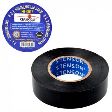 Ізоляційна стрічка STENSON 30 м чорна MH-0030