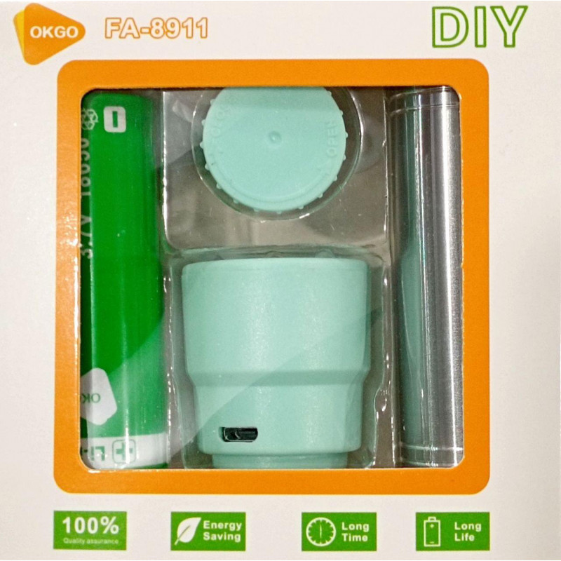 Ручний ліхтар розбірний RB293, Okgo fa-8911, 18650, microUSB