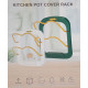 Підставка під кришки каструль на стіну Kitchen pot cover rack 8649