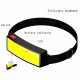Налобний ліхтар Bailong BL-F007, WD163, COB, USB, 8130