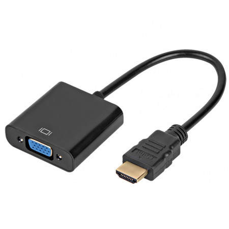 Адаптер перехідник HDMI на VGA конвертер активний процесор
