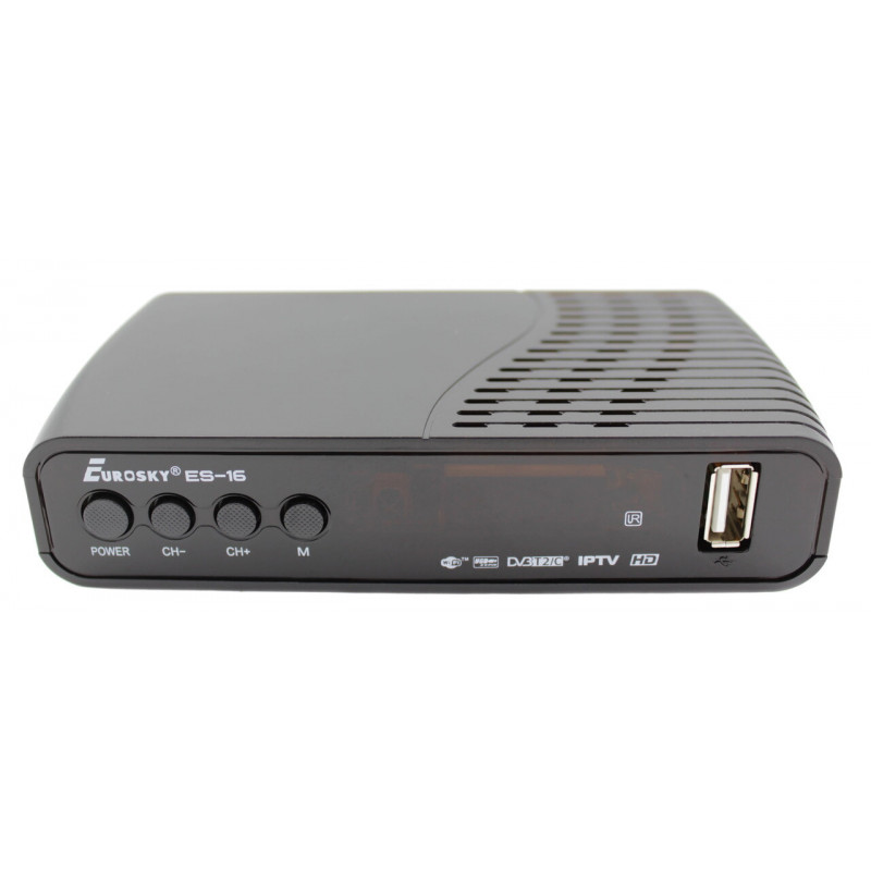 ТВ-приймач тюнер Eurosky ES-16 / DVB-T 2 (Гарантія 1 рік)