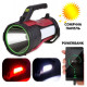 Ручний ліхтар T96-LED+COB, Білий, Червоний, powerbank, Li-Ion акум, сон., батарея, ЗУmicroUSB