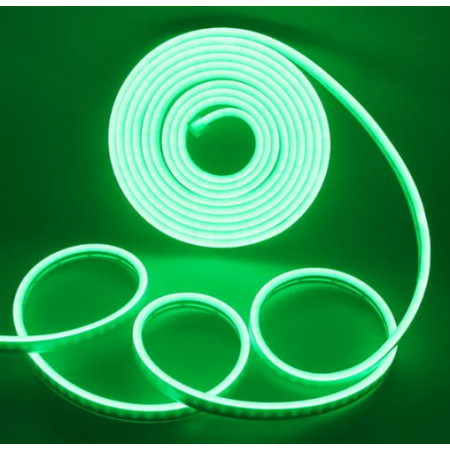 Силіконова LED NEON стрічка Зелена 5 м 12V-220V /0764