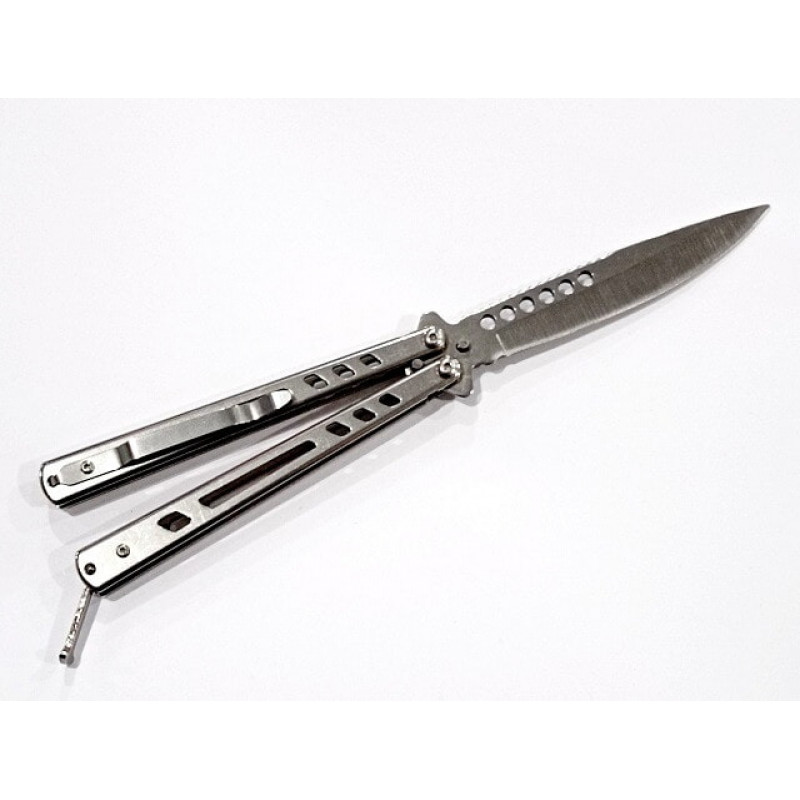 Ніж метелик A1004/ новий Silver