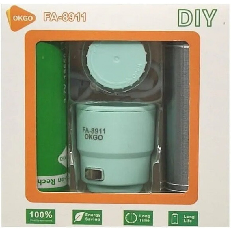 Ручний ліхтар розбірний RB293, Okgo fa-8911, 18650, microUSB