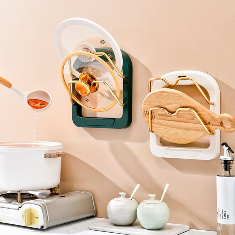 Підставка під кришки каструль на стіну Kitchen pot cover rack 8649