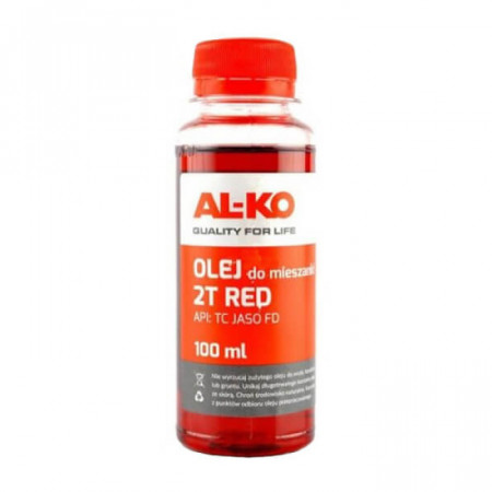 Напівсинтетична олія Al-Ko для 2-тактних двигунів RED JASO 2T FD, 0.1 л