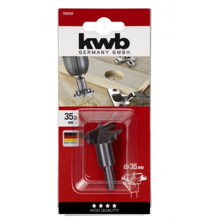Свердло для отворів під шарнири, 35 мм, KWB (705530)