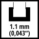 Шина для ланцюгової пилки Einhell 20 см, 1.1 мм (4500194)