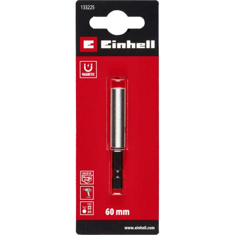 Держатель бит магнитный Einhell 1/4, S2, 60 мм (133225)