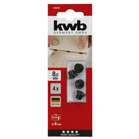 Центр перекладний 8 мм, 4 шт, KWB (530208)