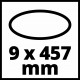 Набор шліфлент Einhell для TE-BF 18 Li, 9x457 мм, 35 шт (4419816)