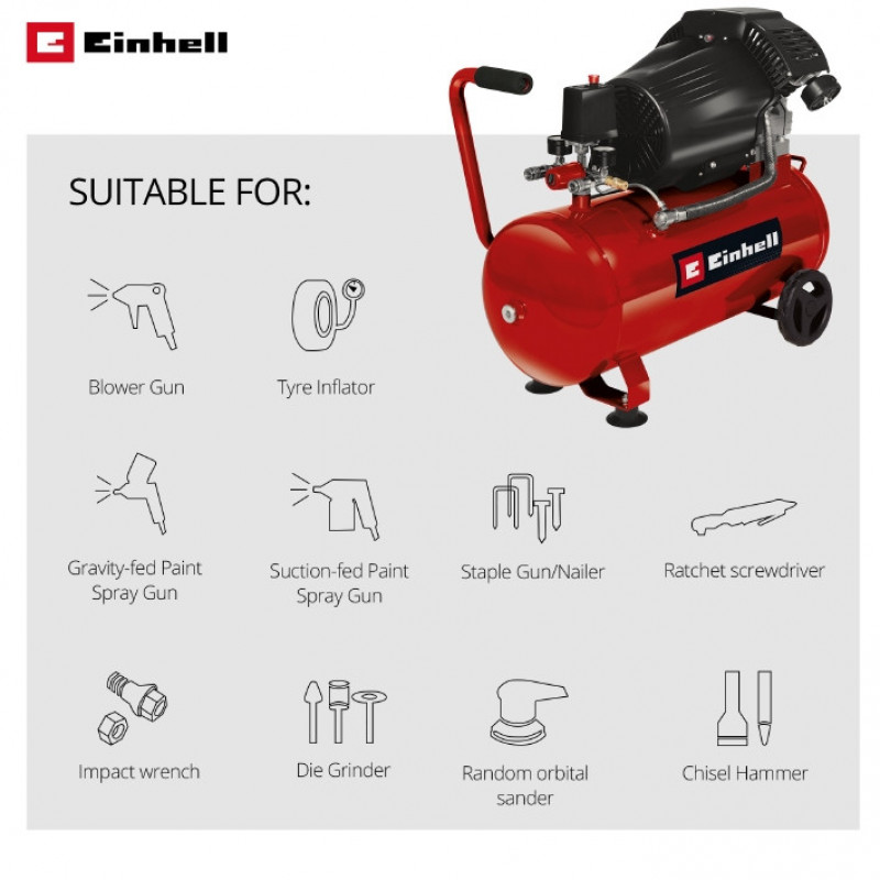 Компресор повітряний Einhell TC-AC 420/50/10 V (4010495)