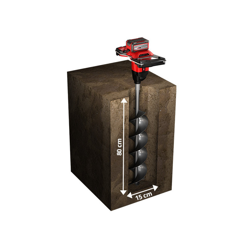Грунтовый бур аккумуляторный Einhell GP-EA 18/150 Li BL - Solo (3437000)