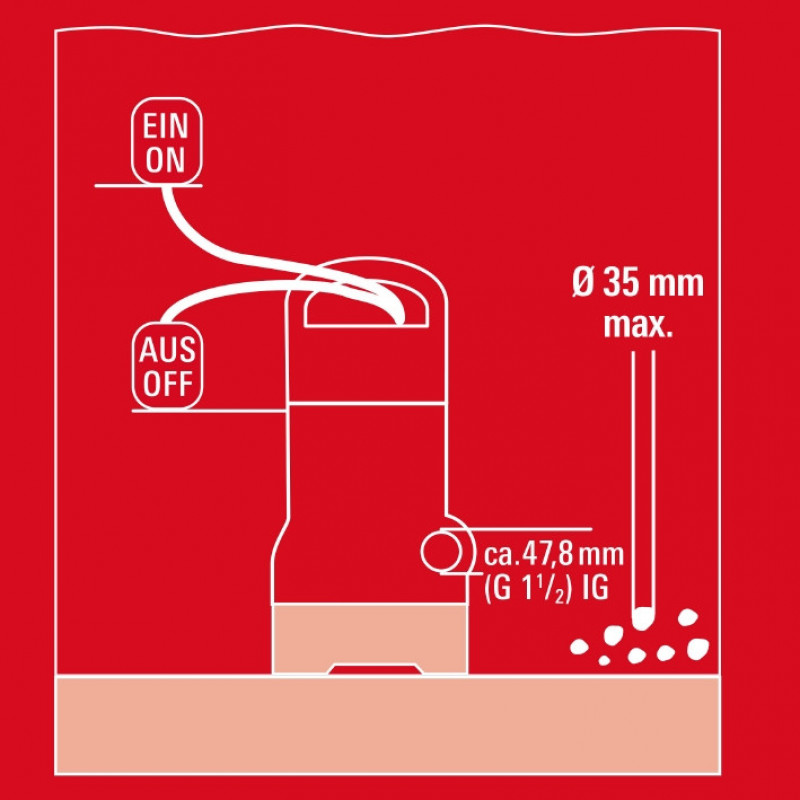 Насос для брудної води Einhell GC-DP 9035 N (4170778)