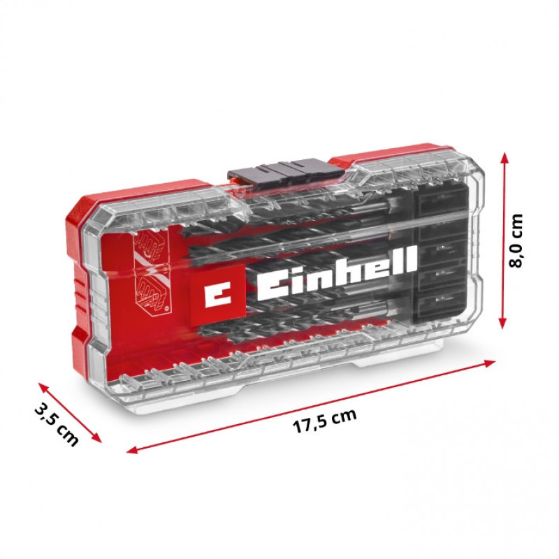 Набор сверл по дереву Einhell HSS, 10 шт, S-Case (108733)