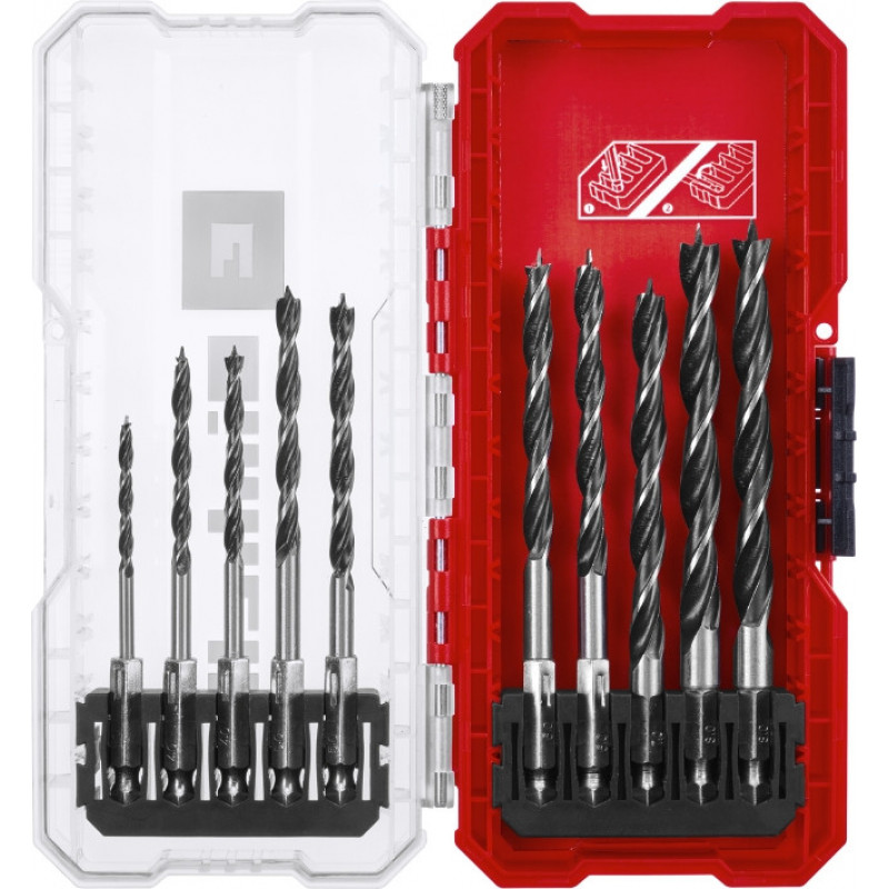 Набор сверл по дереву Einhell HSS, 10 шт, S-Case (108733)