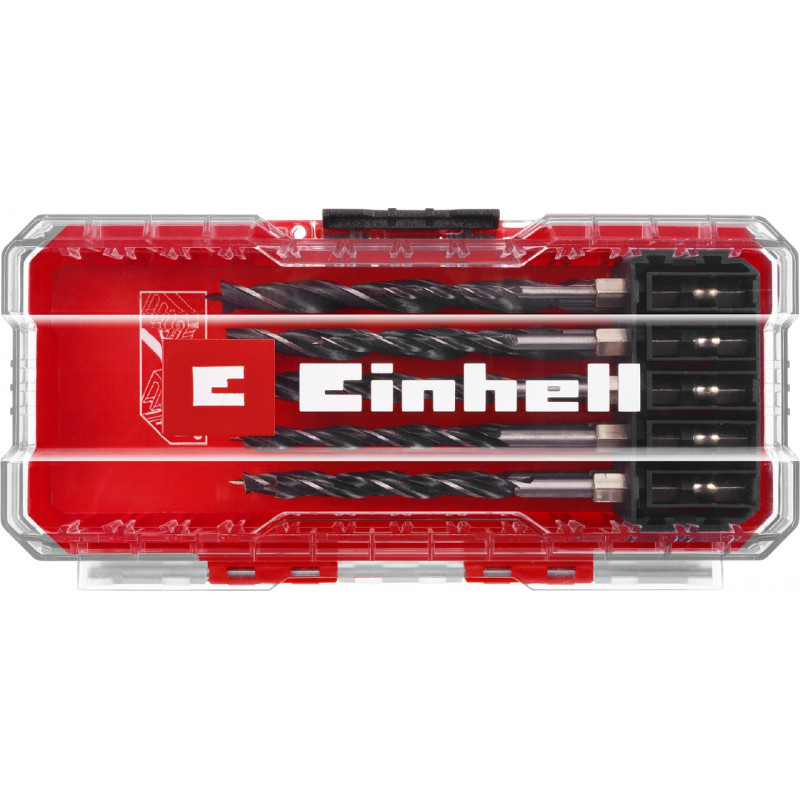 Набор сверл по дереву Einhell HSS, 10 шт, S-Case (108733)