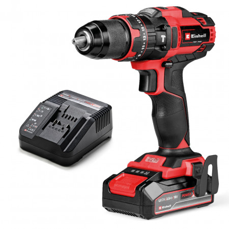 Шуруповерт аккумуляторный ударный Einhell TE-CD 18/44 Li-i 1x2.5Ah (4514287)