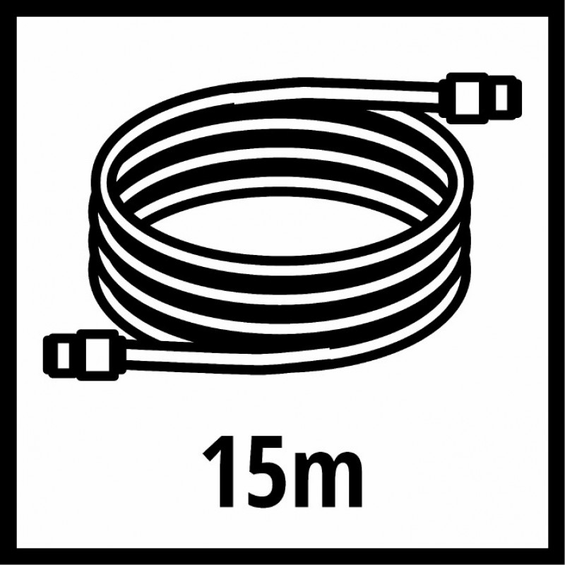 Шланг високого тиску Einhell 15 м, внутрішній діаметр 9 мм (4138210)