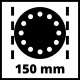Шлифмашина эксцентриковая пневматическая Einhell TC-PE 150 (4133330)