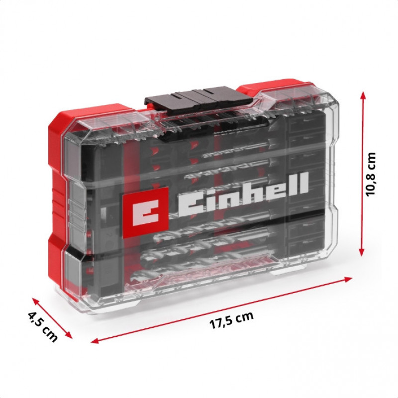 Набор ударных бит и сверл по металлу Einhell 39 шт, M-Case (108773)