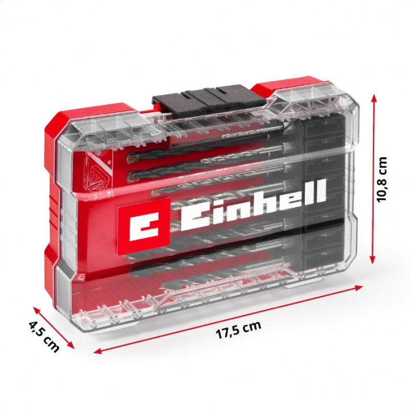 Набір універсальних свердел Einhell HSS, 16 шт, S-Case (108953)