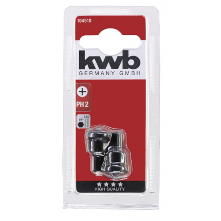 Біта з обмежувачем глибини, PH2, 2 шт, KWB (104510)