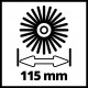 Щітка середньої жорсткості для Einhell PICOBELLA (3424120)