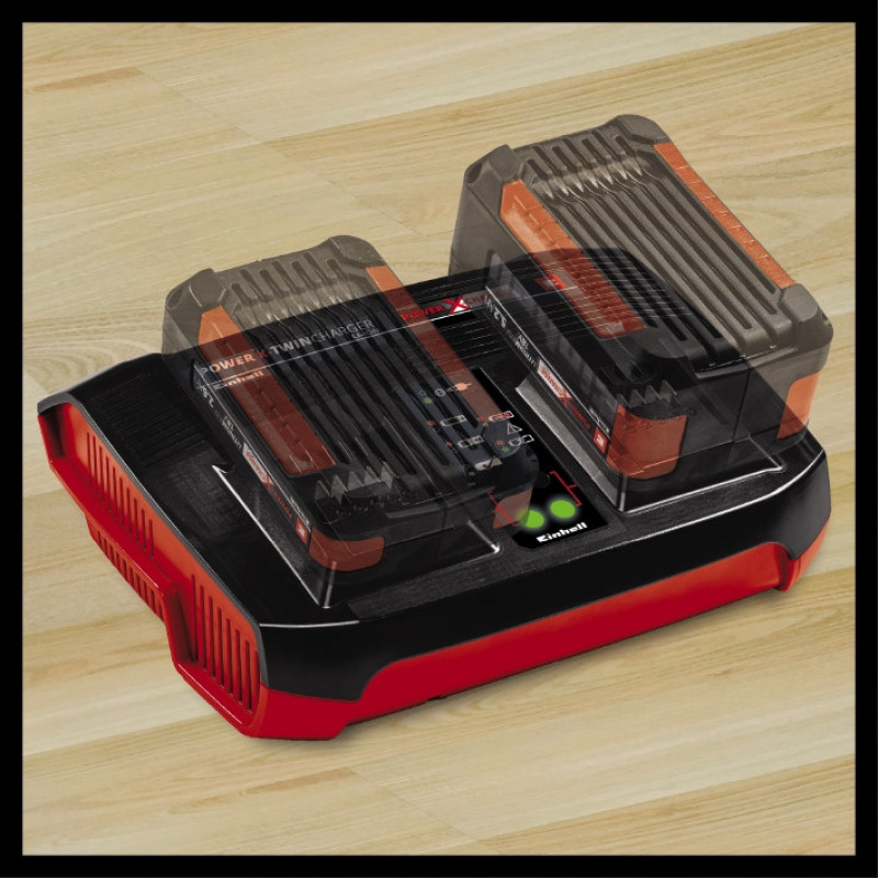 Акумулятор + зарядний пристрій на два акум. Einhell 18V 2x3.0Ah Twincharger Kit (4512083)