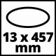 Набір шліфстрічок Einhell до TE-BF 18 Li, 13x457 мм, 35 шт (4419817)