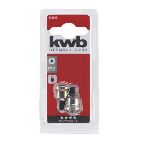 Біта з обмежувачем глибини, PZ2, 2 шт, KWB (104610)