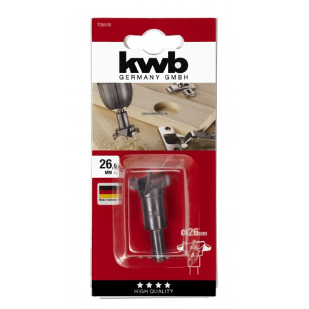 Свердло для отворів під шарнири 26 мм, KWB (705510)