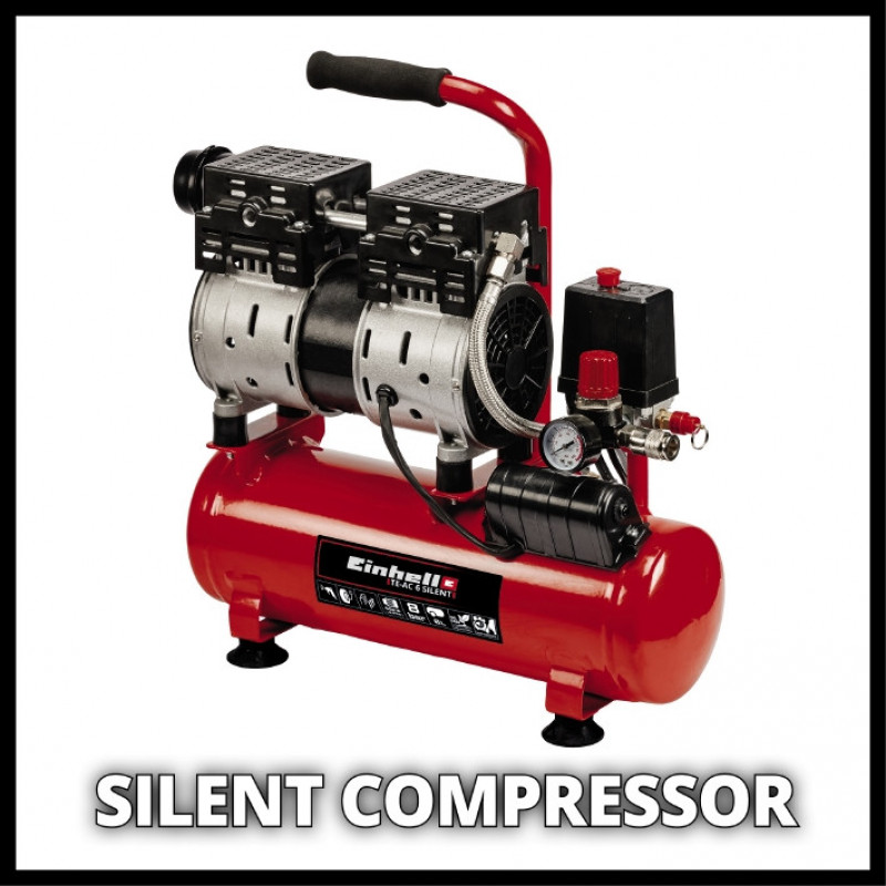 Компресор повітряний Einhell TE-AC 110/6 Silent Plus (4020600)