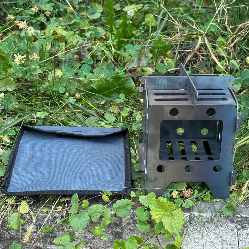 Піч-трісочниця Mzavod 13.5х13.5х15см 2мм мала з чохлом