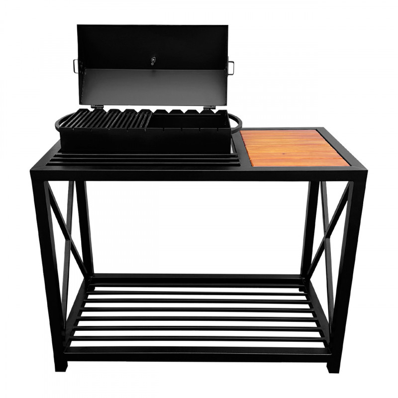 Мангал-барбекю Mzavod Тор на 9 шампурів 4мм в стилі LOFT