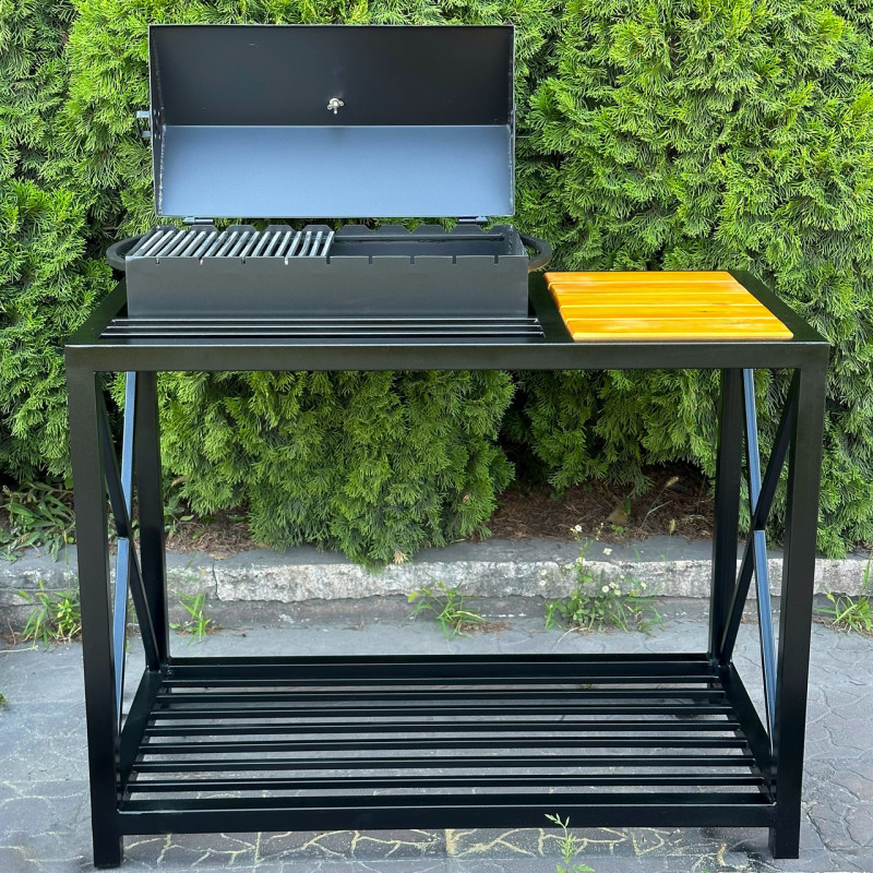 Мангал-барбекю Mzavod Тор на 9 шампурів 4мм в стилі LOFT