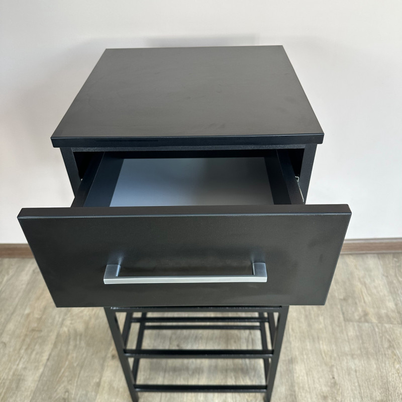 Приставна полиця для взуття Осло на 3 полиці чорний 0-5-9005