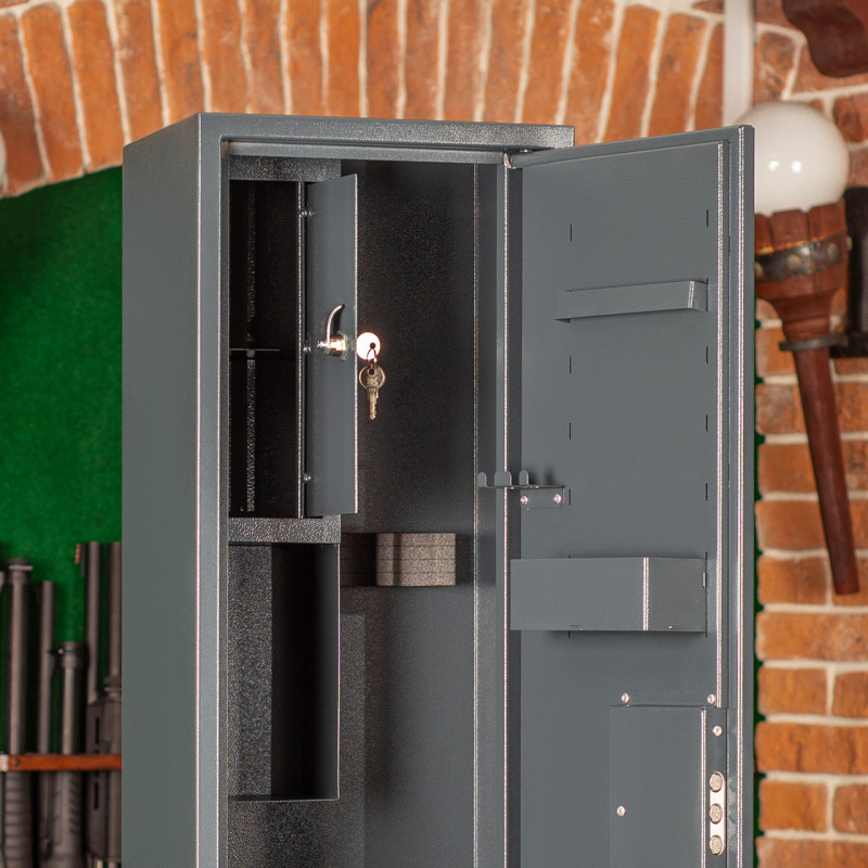 Сейф збройовий ШОС-1100, антрацитово-сірий