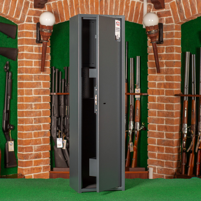 Сейф збройовий ШОС-1100, антрацитово-сірий