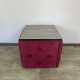 Пуф-трансформер 5в1 Остін-1 зі столиком велюр червоний/дуб платиновий 4-2-9003